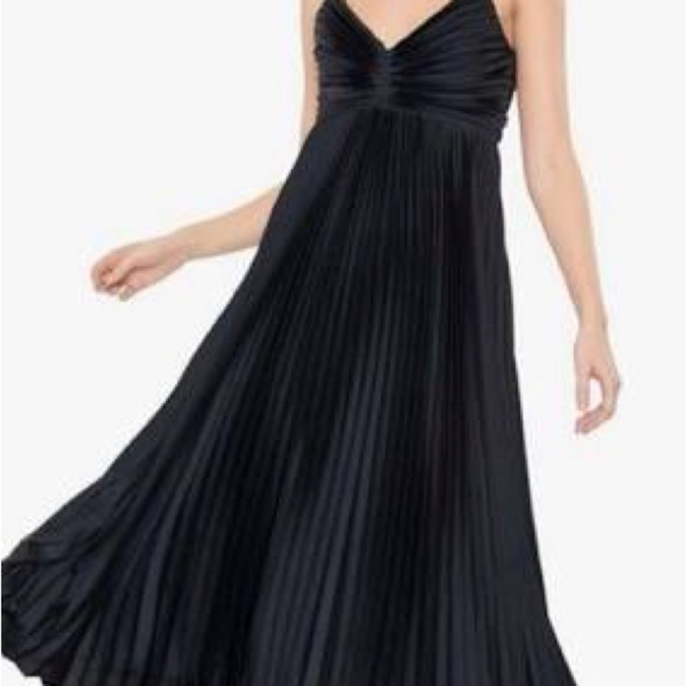 NWT BANANA REPUBLIC SOLAIRE SATIN PLEATED DRESS (2)